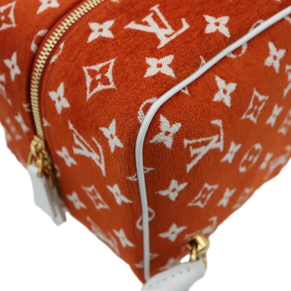 Louis Vuitton Match Square Monogram Jacquard Velvet Tote Bag Orange - Picture 9 of 11